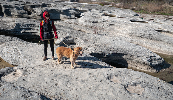 Karen & Lexi @ Mckinney Falls State Park Texas , Onion Creek Tra