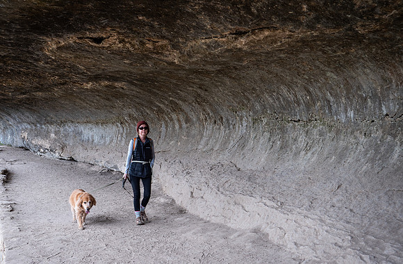 Karen and Lexi at Mckinney Falls SP TX