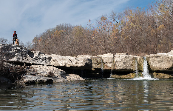 Karen and Willow at Mckinney Falls SP TX , Onion Creek