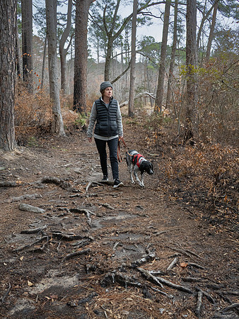 Karen and Willow on Lake Loop Trail Daingerfield SP TX
