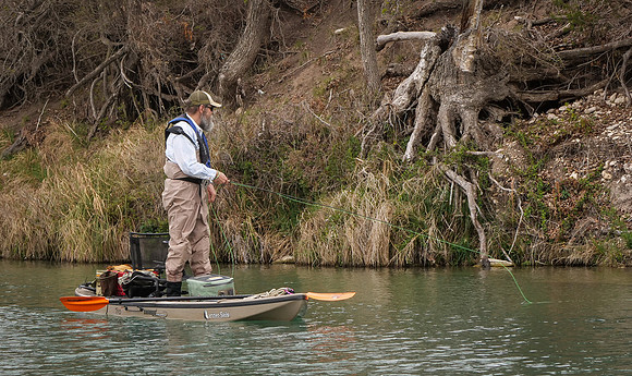 Fly Angler on S.Llano River TX