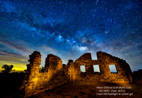 Milky Way over Sutler Store Fort Griffin