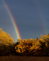 Faint double rainbow