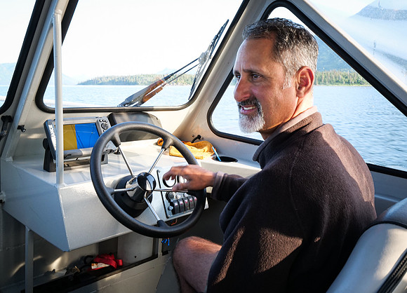 Rob at the Helm to Ice Creek