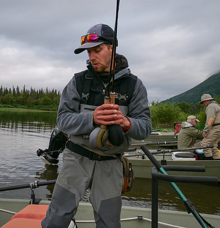 Jason stowing gear