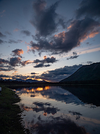 Sunset at the Back Lake