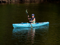 Karen Kayaking on Navasota River