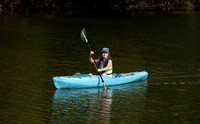 Karen Kayaking on Navasota River