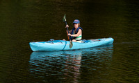 Karen Kayaking on Navasota River