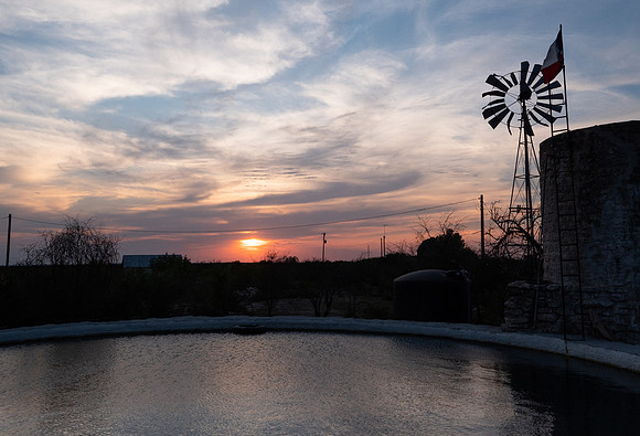 Poolside Sunset