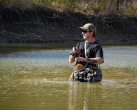 Wading for Sandbass