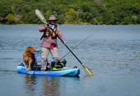 Kayaker in Sun Gear , Cleburne State Park