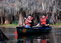 Scouts Canoeing on Caddo Lake