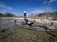 Rex ties on a fly South Llano River TX