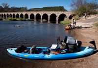 Diablo Amigo Kayak w/ 140 lbs. of food,  gear, water.