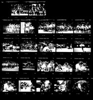 B&W Contact Sheet HS Football