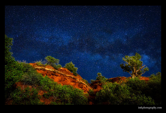 Milky Way over Airport Vortex Sedona AZ