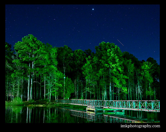 Jupiter rises over Martin Creek Lake State Park
