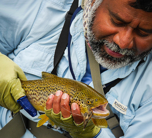 Suresh w/Brown Trout