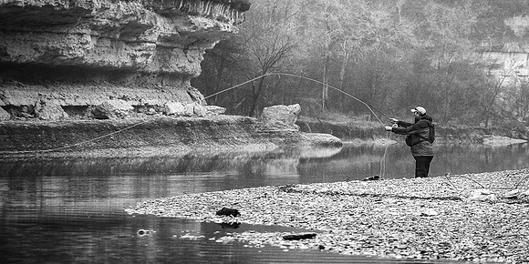 Dave on the Nolan River below Rock Creek