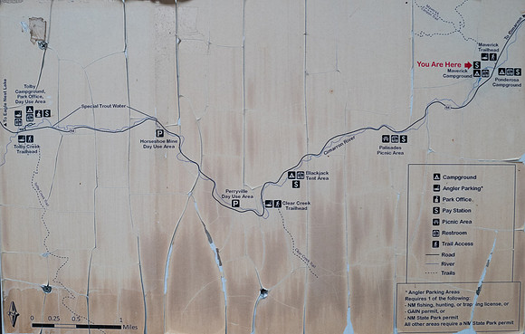 Cimarron Canyon SP Map